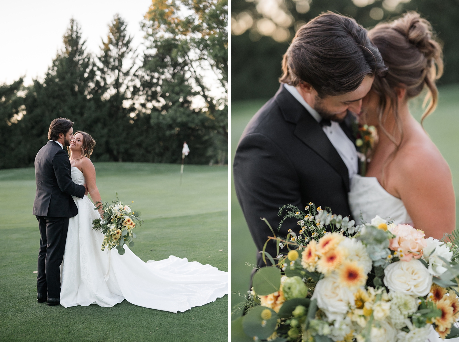 Rich Autumn Colored Country Club Wedding by Michigan Wedding Photographer Courtney Rudicel