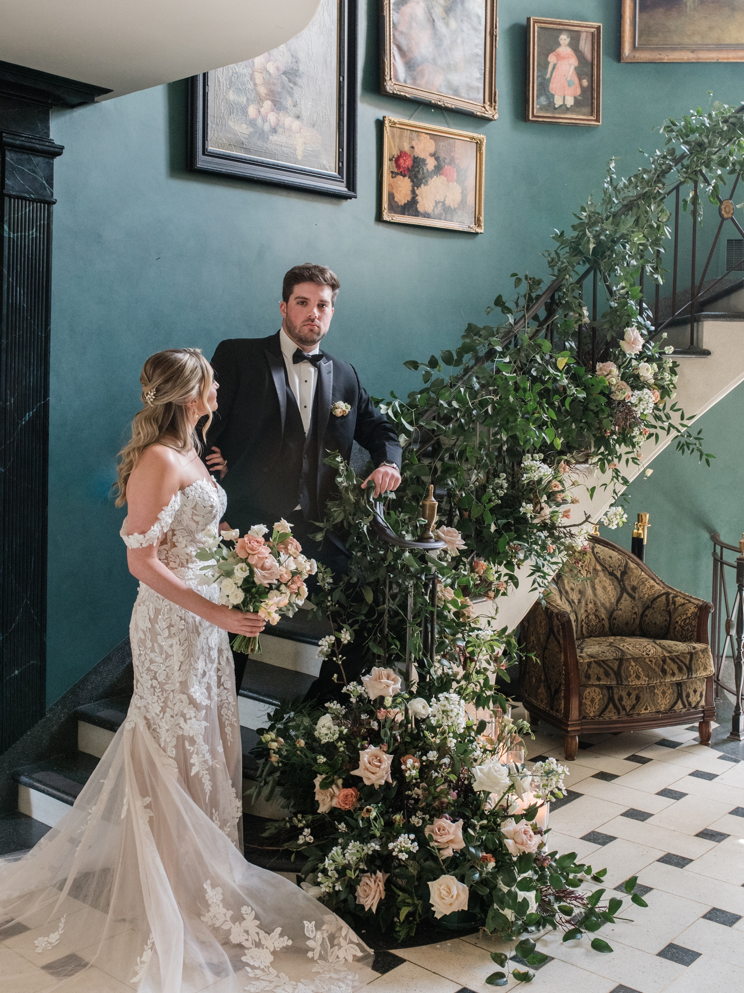 Greencrest Manor historic mansion wedding venue Battle Creek by Michigan Wedding Photographer Courtney Rudicel