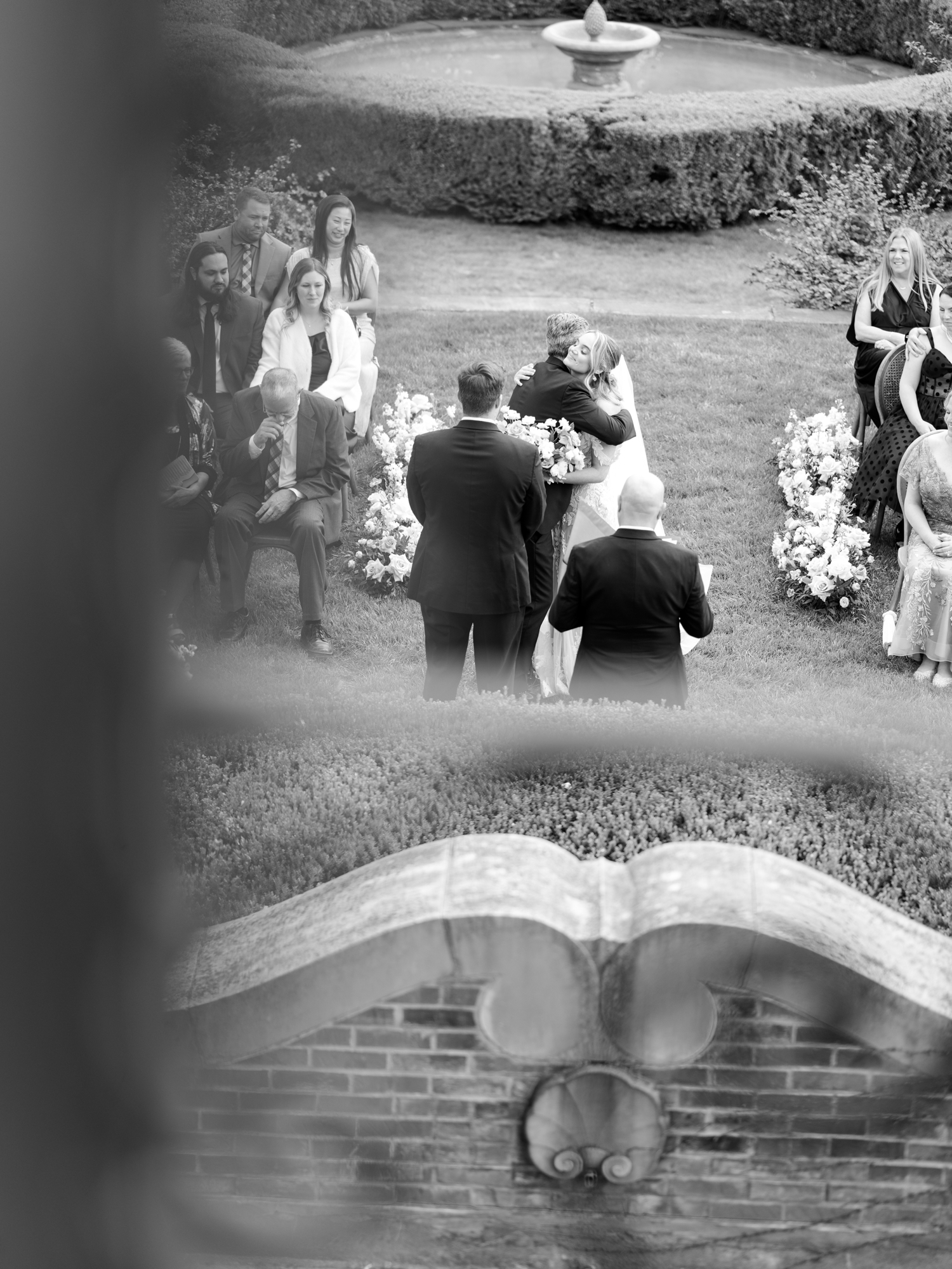 Greencrest Manor outdoor wedding ceremony by Michigan Wedding Photographer Courtney Rudicel
