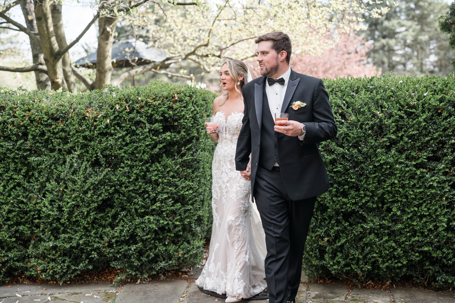 Greencrest Manor outdoor wedding reception al fresco by Michigan Wedding Photographer Courtney Rudicel