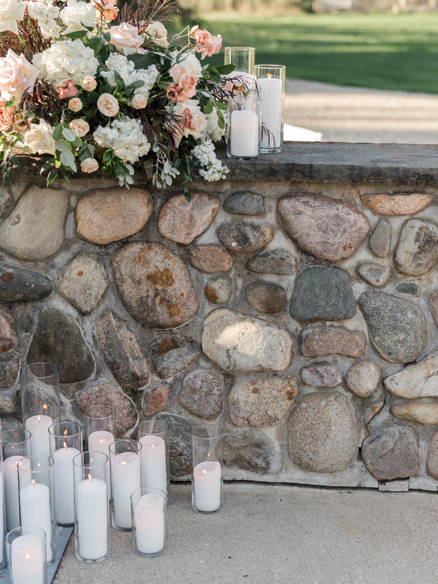 Greencrest Manor outdoor wedding reception al fresco by Michigan Wedding Photographer Courtney Rudicel
