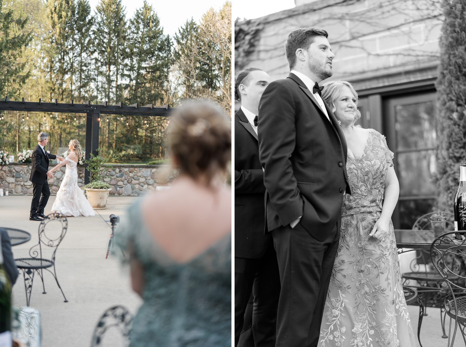 Greencrest Manor outdoor wedding reception by Michigan Wedding Photographer Courtney Rudicel