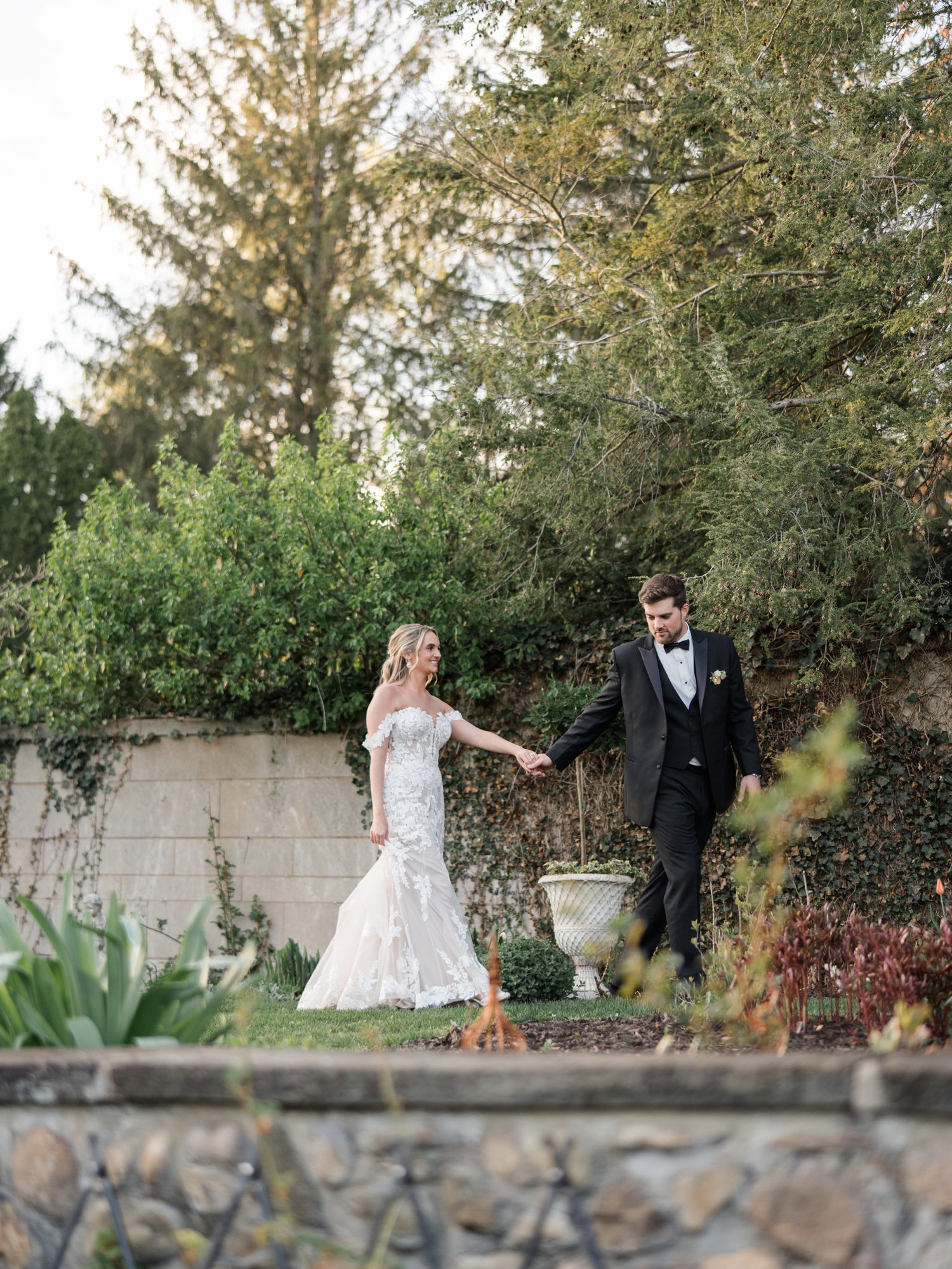 Greencrest Manor sunset black tie bride and groom photos by Michigan Wedding Photographer Courtney Rudicel