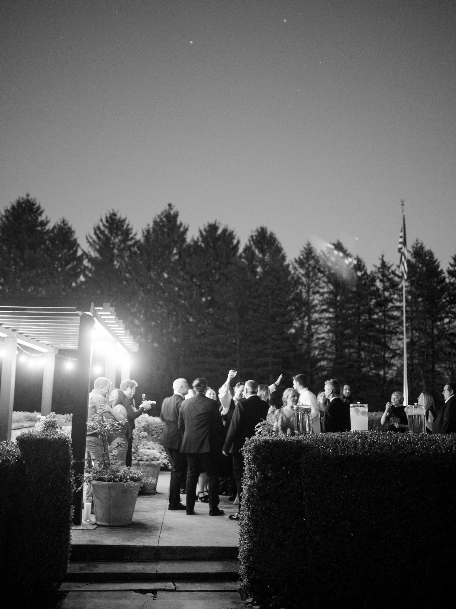 Greencrest Manor outdoor wedding reception al fresco by Michigan Wedding Photographer Courtney Rudicel