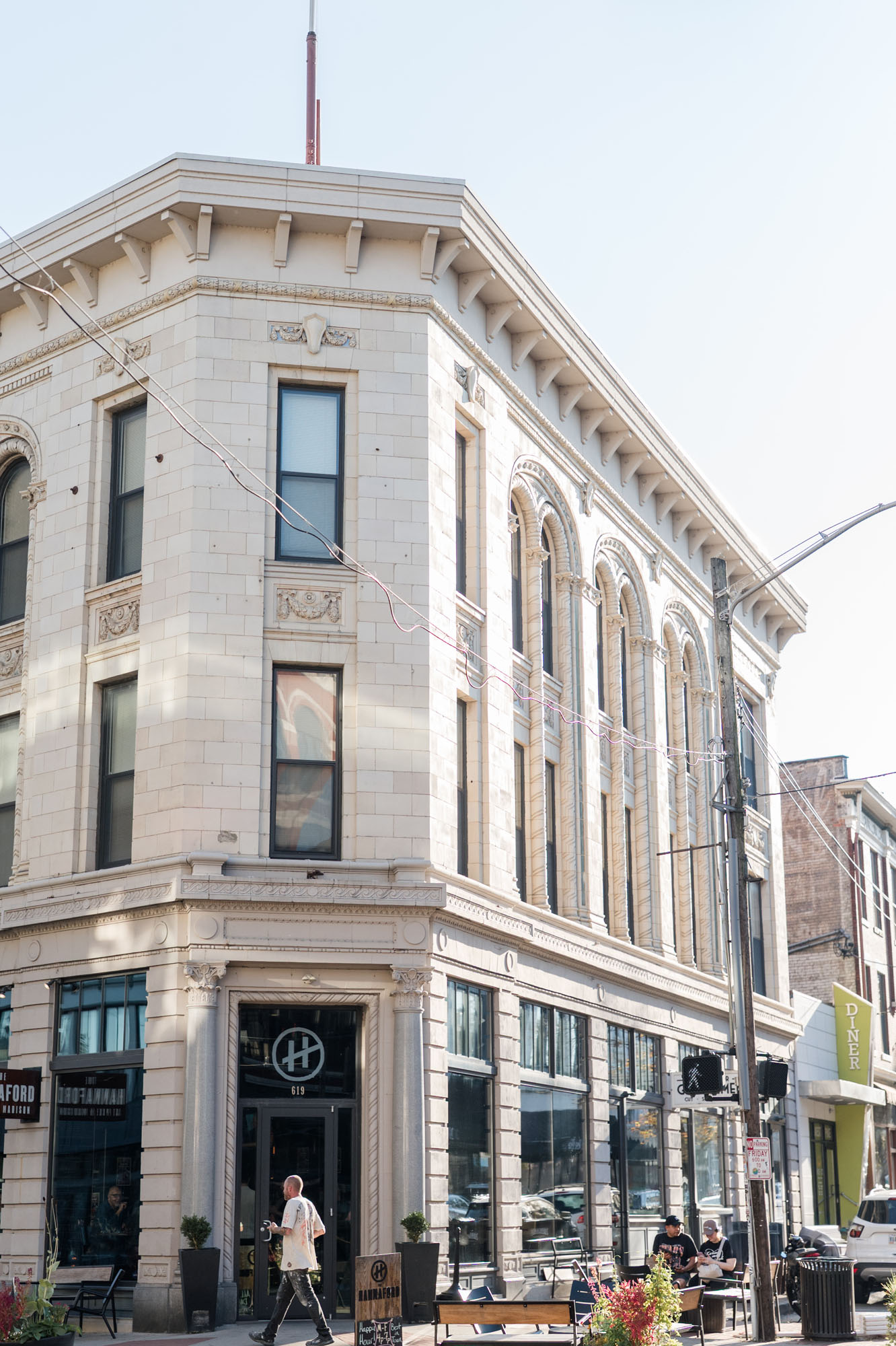 View of hotel covington wedding venue in Kentucky, by Courtney Rudicel